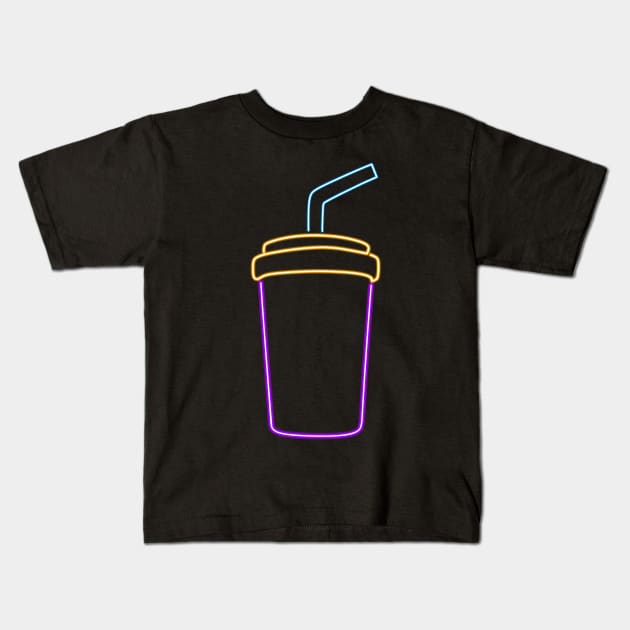 Drinks Line Light Kids T-Shirt by Arie store